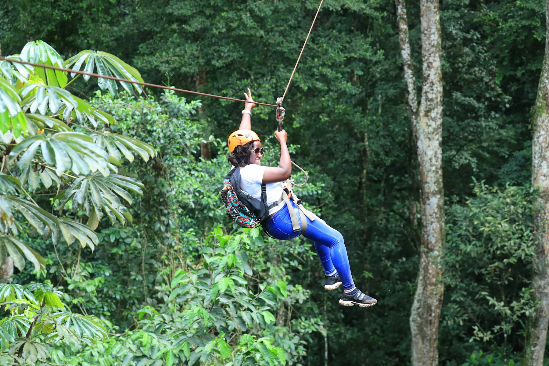 ziplining